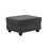 Leo Dark Gray Woven 8pc Modular L-Shape Sectional Sofa Chaise and Ottoman B061S00353