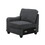 Leo Dark Gray Woven 5 Seater Sofa and Ottoman B061S00356