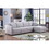 Penelope Light Gray Linen Fabric 4-Seater Sofa with Ottoman and Pillows B061S00371