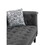 Mary Dark Gray Velvet Tufted Chaise with 1 Accent Pillow B061S00470