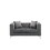Lorreto Gray Velvet Fabric Sofa Loveseat Living Room Set B061S00586