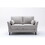 Damian Light Gray Velvet Fabric Sofa Loveseat Chair Living Room Set B061S00601