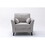 Damian Light Gray Velvet Fabric Chair B061S00602