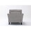 Damian Light Gray Velvet Fabric Chair B061S00602