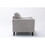 Damian Light Gray Velvet Fabric Chair B061S00602