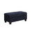 Diego Black Fabric Sectional Sofa with Right Facing Chaise, Storage Ottoman, and 2 Accent Pillows B061S00666