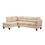 Dalia Khaki Linen Modern Sectional Sofa with Left Facing Chaise B061S00669