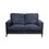 Jackson Black Chenille Sofa Loveseat Chair Living Room Set B061S00771