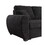 Veronica 95" Black Teddy Fleece Reversible Sleeper Sectional Sofa with Storage Chaise B061S00816