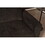 Polaris Black Fabric 125" Wide Reversible Sectional Sofa B061S00820