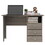 Edgewater 3-Drawer Writing Desk with Open Compartment Light Gray B062111632