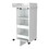 Willow Park Glass Door Bar Cart with Bottle Holder and Casters White B062111723