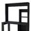 Palisades Computer Desk with Hutch and Storage Shelves Black B062111732