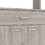 Santa Maria 1-Drawer 1-Shelf Area Pantry with Adjustable Metal Legs Light Grey B06280027