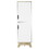 Rutherford 2-Door Pantry Cabinet Light Oak and White B06280045