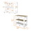 Rockaway 2-Drawer 2-Shelf Kitchen Island White and Light Oak B06280059