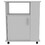 Correy 4-Shelf Microwave Cabinet with Caster White B06280096