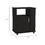 Correy 4-Shelf Microwave Cabinet with Caster Black Wengue B06280097