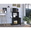 Napenthe 1-Shelf Kitchen Cart with Caster Black Wengue B06280102