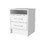 Rowley 2-Drawer 1-Shelf Rectangle Nightstand White B06280359