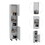 Thorndike 2-Shelf Rectangle Pantry Cabinet White B06280433