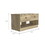 Willamette Rectangle 2-Shelf 2-Drawer Storage Bench Light Oak B06280461