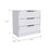 Cannon 3-Drawer Rectangle Dresser White B06280503