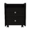 Lakewood 1-Shelf 2-Drawer Nightstand Black Wengue B06280517