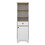Andalusia 1-Drawer 3-Shelf Linen Cabinet Light Oak and White B06280551