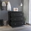 Calvetta 3-Drawer Dresser Black Wengue B06280562