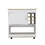 Pendleton 1-Shelf 6-Bottle Bar Cart Light Oak and White B06280609