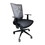 Nicolas Swivel Adjustable Height Fixed Armrest Office Chair Black Wengue and Smokey Oak B06280632
