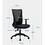 Nicolas Swivel Adjustable Height Fixed Armrest Office Chair Black Wengue and Smokey Oak B06280632