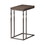 Mortimer Weathered Grey and Black Snack Table with Expandable Top B062P145458