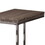 Mortimer Weathered Grey and Black Snack Table with Expandable Top B062P145458