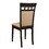 Denver Beige and Cappuccino Upholstered Side Chairs (Set of 2) B062P145462