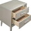 Veronique Metallic Sterling 2-drawer Nightstand B062P145464