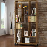 Eaton Antique Nutmeg 6-tier Rectangular Bookcase B062P145466