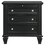 Grace Black 3-drawer Nightstand with Pull Out Tray B062P145467