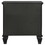 Grace Black 3-drawer Nightstand with Pull Out Tray B062P145467