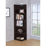 Fescue Cappuccino 6-tier Corner Bookcase B062P145474