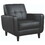 Gavin Black Track Arm Accent Chair B062P145483