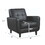 Gavin Black Track Arm Accent Chair B062P145483