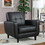 Gavin Black Track Arm Accent Chair B062P145483