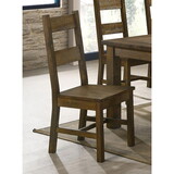 Kane Rustic Golden Brown Ladder Back Dining Chairs (Set of 2) B062P145492