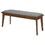 Morningside Grey and Natural Walnut Upholstered Dining Bench B062P145521