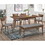 Morningside Grey and Natural Walnut Upholstered Dining Bench B062P145521