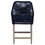 Stefan Dark Blue and Weathered Wash Counter Height Stools (Set of 2) B062P145555