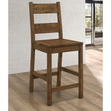 Clairmont Rustic Golden Brown Ladder Back Counter Height Stools (Set of 2) B062P145571