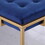 Soccoro Blue and Gold Square Counter Height Stools (Set of 2) B062P145582